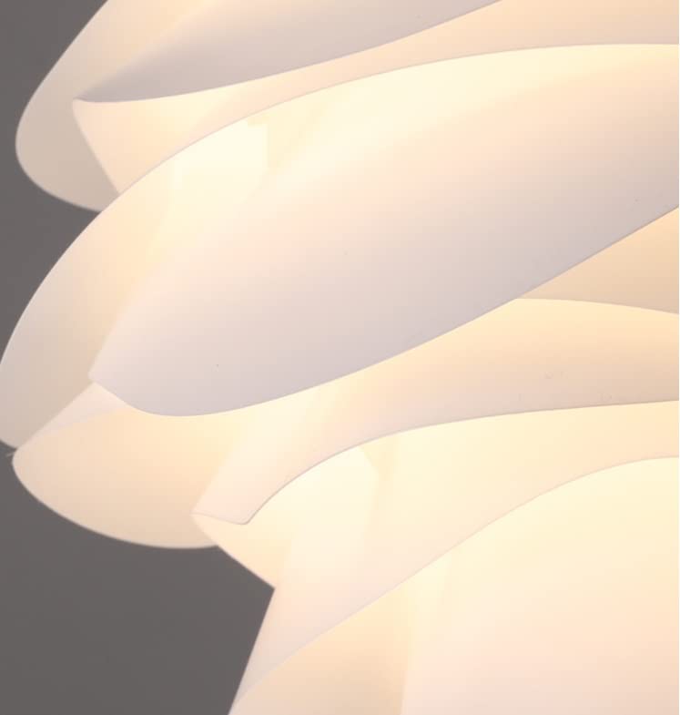 Lustre de plafond rose blanche chic luminaire salon - 2