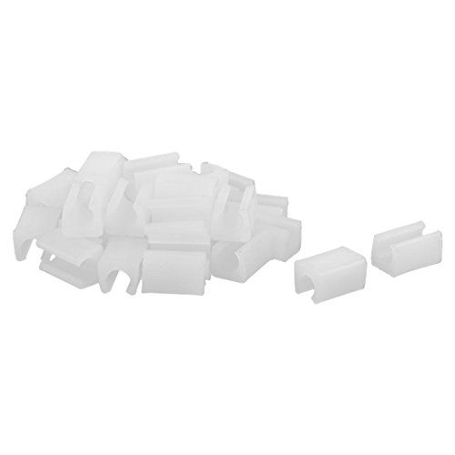 sourcingmap Meubles accessoires chaise en plastique Jambe Fin Cap 30pcs blanc Insérer tube