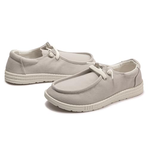 Image of Women's Canvas Slip On Loafers Fashion Outdoor Casual Flat Sneakers | Durable Breathable Canvas, Layered Lightweight Cushion Sole, Lace-Free Slip-On Design For Versatile Daily Style