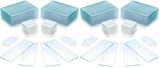 QWORK® 100 Stück Objektträger 76x25mm und 200 Stück Deckgläser 18x18mm, Mattierte Kanten (Packung mit 2)