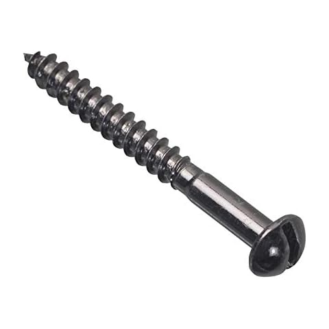 ForgePack Wood Screws - Black Japanned | 1 1/2" x 8 | Black Japanned | Pack 10 Cover