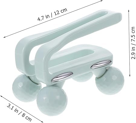 Body Massage - Four wheel manual trigger point massage equipment, muscle acupressure handheld total roller for back neck foot calf calf leg arm deep tissue main and women (1 pack) Body Massage - Four wheel manual trigger point massage equipment, muscle acupressure handheld total roller for back neck foot calf calf leg arm deep tissue main and women (1 pack)