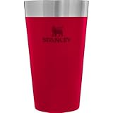 STANLEY(スタンレー) スタッキング真空パイント 0.47L チリレッド 真空断熱タンブラー ステンレス コーヒー 保温保冷 ビール アウトドア スポーツ観戦 食洗機対応 保証 (日本正規品)