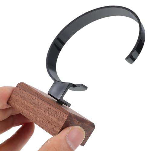 SAFIGLE UhrenstäNder Aus Walnussholz：Eleganter DisplaystäNder UhrenstäNder FüR Armbanduhren Schmuck & Uhrenaufbewahrung Mit C-Design FüR MäNner & Frauen