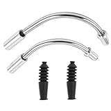 【Verpackung】Bremsnudelkabelführung，1 x 90 °Biegung für Fahrradvorderrad, 1 x 110 °Biegung für Fahrradhinterrad, 2 x Einer Gummischutzhülle.