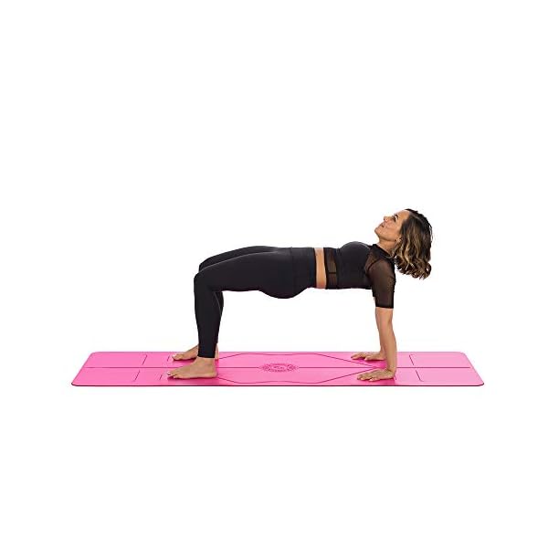 Liforme-Gratitude-Yoga-Mat-Patented-Alignment-System-Warrior-like-Grip-Non-slip-Eco-friendly-and-Biodegradable-sweat-resistant-long-wide-and-thick-for-comfort-Special-EditionPink Liforme Gratitude Yoga Mat - Free Yoga Bag included - Patented Alignment System, Warrior-like Grip, Non-slip, Eco…