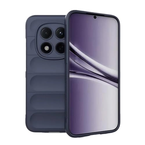 �d�b�P�[�X�ARedmi Note 15 Pro 4G 5G Pro Plus�ƌ݊�������A�V���R���ϏՌ��\�t�g�}�b�g�ی�P�[�X(Dark Blue,Redmi note 15 Pro 4G)
