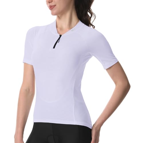 Wulibike Cycling Jersey Women Long Sleeve,Bike Shirts for Women Biking Tops Breathable Cycle Jerseys with 4 Pockets