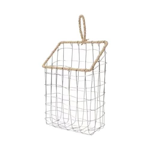 壁掛け収納バスケット バスケットホルダー ラックシェルフ バスケット収納ボックス ストア、12 cm x 6 cm x 20 cm (20cm×8.5cm×29cm)