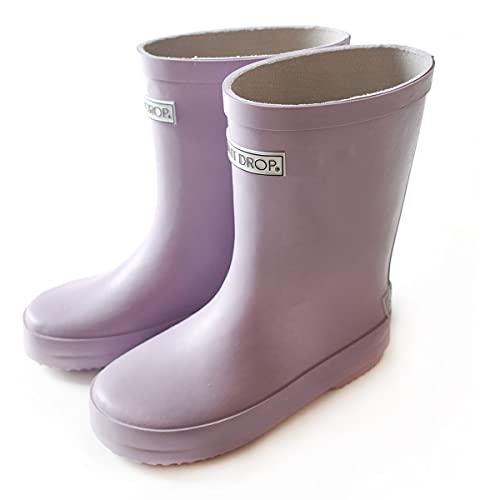 [アミアミ] レインブーツ キッズ ジュニア 子供 雨 雨具 梅雨 防水 レイン 通学 QH001 (14.0cm, ライラック)