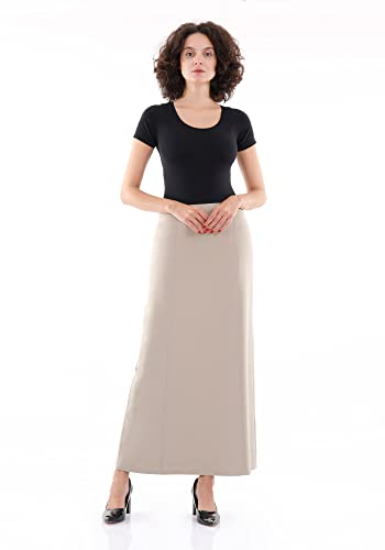 G-Line Maxi Skirts for Women Plus Size A Line High Waisted Ankle Length Solid Women s Long Dress Skirt for Casual or Business4