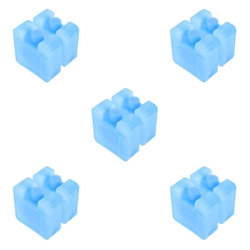NUOBESTY 10 Pcs Reusable PE Ice Pack, Leak-proof Blue Design