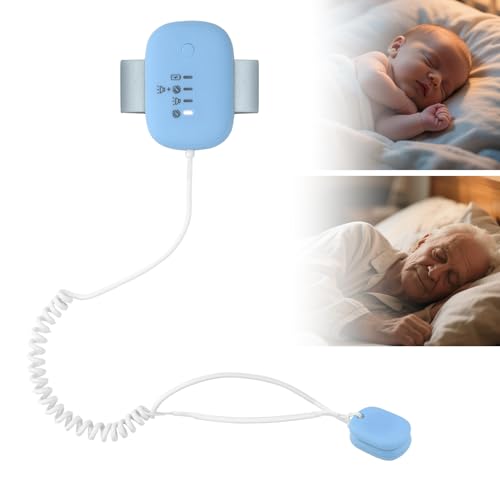 Boys, Girls, Children's bedwetting Alarm, Loud Sound and Strong Vibration, USB Charging Bedpan Alarm, Children's, Adult bedwetting Sensor-Blue