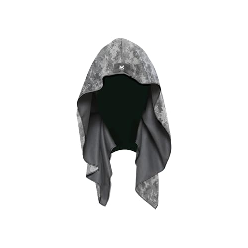 MISSION Cooling Hoodie Towel- Hood Towel, Evaporative Cool Technology, Cools Instantly when Wet, UPF 50 Sun Protection, Contours Your Head to Stay in Place, Great for Sports, Fitness, Gym- Digi Camo