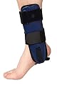 Velpeau Ankle Brace - Stirrup Ankle Splint - Adjustable Rigid Stabilizer for Sprains, Strains, Post-Op Cast Support and Injury Protection (3-Dimensional Molded Pads, Large - Right Foot)