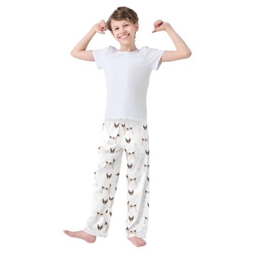 Boys' Pants Fox Terrier Dogs Long Bottoms Jogger Pants Elastic Waist Trousers with Pockets S-XL2