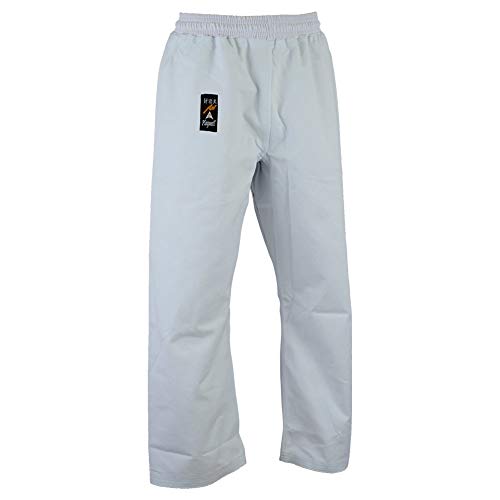 Pantalon karaté blanc Playwell en coton léger pour éviter la chaleur pendant l'effort
