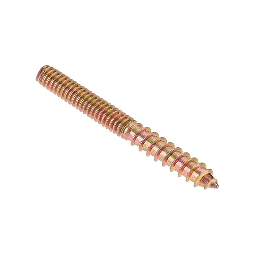 Image of uxcell 5 /32-32 x 1-1 /2 inch Hanger Bolts Double Head Dowel Screw for Wood Furniture 20pcs