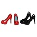 P Prettyia 2 Paires Chaussures à Talons Hauts Escarpin pour Jouets Féminins de 12 '' à La Silhouette Féminine