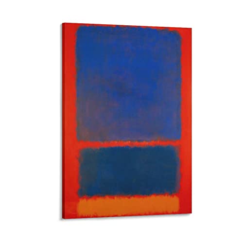 Marks Rothko - Blue, Orange, Red32 Paintings by Mark Rothko - Abstract Art Poster Decorative Painting Canvas Wall Art Living Room Posters Bedroom Painting 20x30inch(50x75cm)