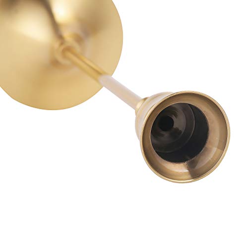 image for VINCIGANT Brass Gold Candlestick Holders / Taper Candle Holders,Vintag