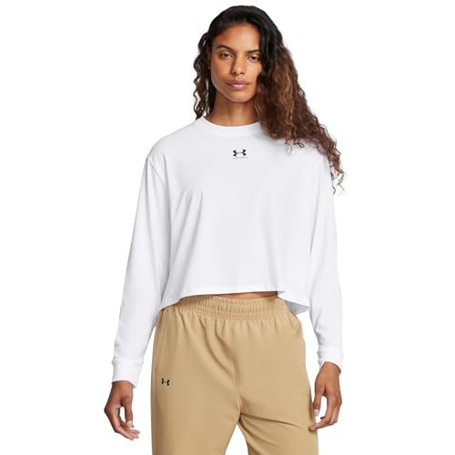 UA Rival Boxy LS Under Armour : sweat-shirt à manches longues contre l'inconfort