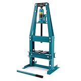 KATSU Tools 6 Ton Hydraulic Workshop Press, Heavy Duty A-Frame, Adjustable Height Work Table, For Automotive, Metalworking and Garage Use, Model 161315