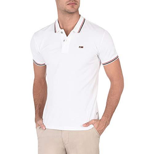 Preisvergleich Produktbild Napapijri Herren Slim Fit taly Polo-Shirt XXL Bianco