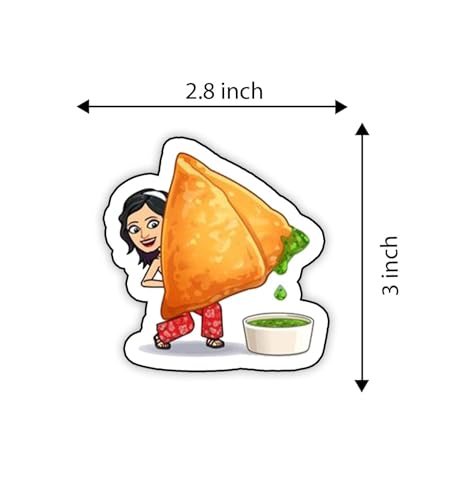 Image of Gift Me Bazar Fast Food Fridge Magnets for Refrigerator Stylish Decor | Home, Kitchen and Office Decoration | Best Souvenir Gift (Samosa Lover)
