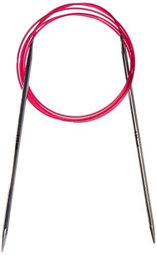 KnitPro Nova Fixed Circular Needles 47" (120cm), Silver, 3.25mm - Image 2