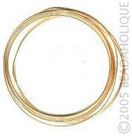 14K Gold Filled Wire 24 Gauge Round Half Hard (5 Feet) by Beadaholique