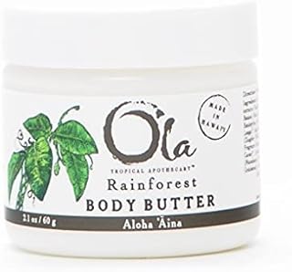Ola Tropical Apothecary Rainforest Body Butter with Pure Tropical Oils and Plant Extracts - 2.1 oz