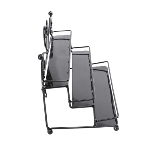 Gatuida Estante para Esmaltes de Uñas de Hierro Negro Organizador de Cosméticos de Pared Soporte Multifuncional para Pintalabios y Esmaltes Almacenamiento Práctico para Salón de Uñas