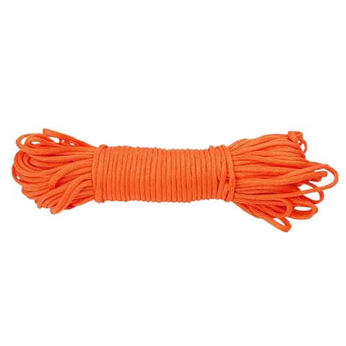 Cuerda de paracaídas gruesa | Cuerda de paracaídas de alta resistencia | Cuerda de paracaídas elástica de 500 libras resistente a la intemperie de 100 pies para senderismo, al aire libre, camping