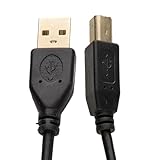 SPÉCIFICATIONS - Longueur : 1m | Couleur : Noir | Calibre : 24AWG | Connecteur A : USB Type-A mâle (plat) | Connecteur B : USB Type-B mâle (carré) | Norme : USB 2.0 avec rétrocompatibilité USB 1.1