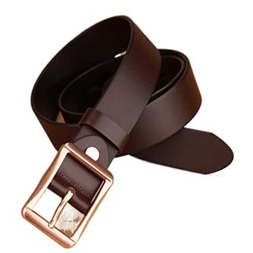 Men's belt leather men's pin buckle layer cowhide belt men's business casual pants belt
