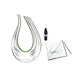 Riedel Amadeo Performance Decanter Bundle with Large Microfiber Polishing Cloth and Wine Pourer with Stopper (3 Items)