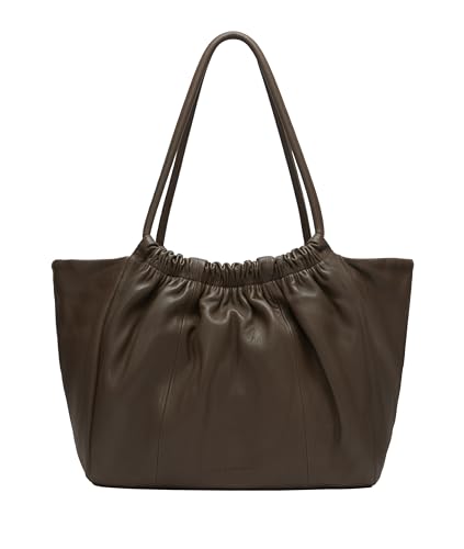 Sac shopper LIEBESKIND BERLIN grand sac à épaule cuir Safari brun