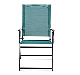 SEDLAV Greyson Square Outdoor Patio Steel Sling Folding Chair (Blue) 1 Chair