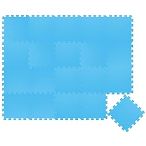 LittleTom 18 delige Puzzelmat voor Baby’s en Kinderen 30×30 Puzzel Speelmat Kruipmat EVA Schuim Mat