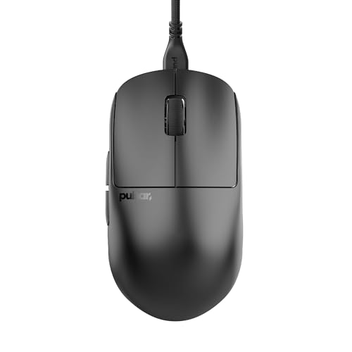 Image of Pulsar Gaming Gears X2H Wired Gaming Mouse, Ultra Lightweight 1.8 oz (51g), Symmetrical, Optical Switch, 26000 DPI, Motion Sync, PAW3395 Sensor (Medium, Wired, Black)
