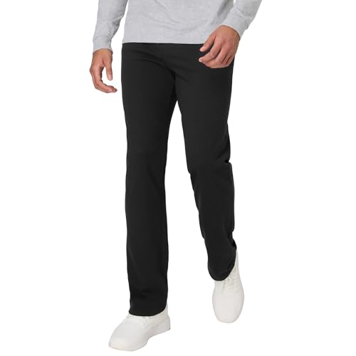 Image of Hanes Men's Sweatpants Pack - 3-Pack - Essentials Midweight Cotton Jersey Lounge Pants - Open Bottom - Pockets - 32 inch