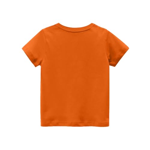 Boys Halloween Tshirts Pumpkin Short Sleeve Spooky Season Cute Funny Shirts Fashion Spooky Crew Neck Tops Puppy Outfit2
