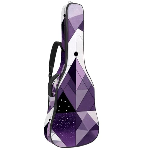 Housse guitare acoustique 41" étanche à motif géométrique