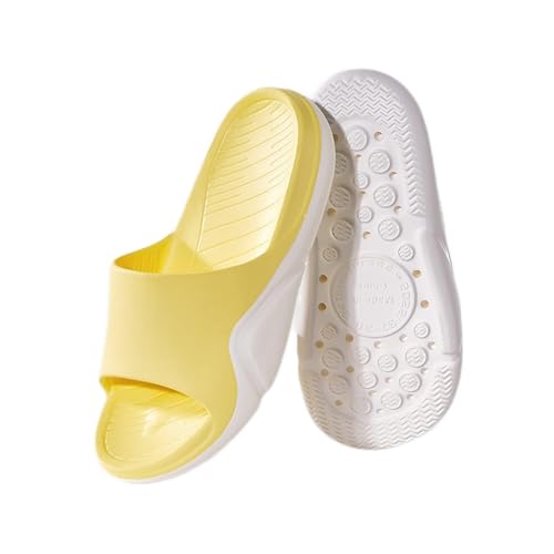 Slides Mujer Zapatillas for mujeres y hombres Moda Fondo suave EVA EVA Punta abierta Soft Skink Shower Spa Bath Bath Pool Gym House Sandalias for interiores y exteriores Slides Unisex Adulto (Color :