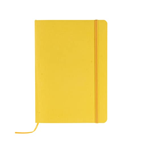 Carnet A5 Fabriano Ecoqua graphique jaune note relié