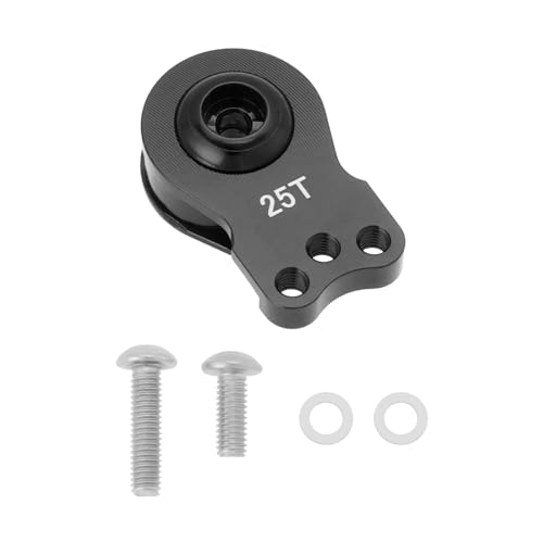 Ampia compatibilità : Il servo saver 25T è compatibile con 1/10 SCX10, compatibile con Capra TRX4 TRX6 le parti di barche per auto RC cingolate ed è per buggy, auto, camion.