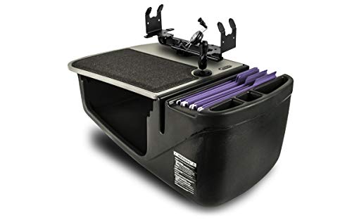 Get Discount Offer AutoExec AUE08150 Efficiency GripMaster Car Desk Grey Finish with Built-in 200 Watt Power Inverter, Phone Mount and Printer Stand