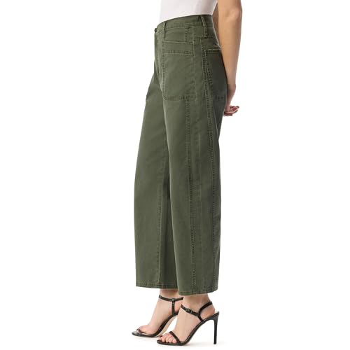 Jessica Simpson Women's Relaxed Barrel Zip Front Wide Leg Ankle Standard2
