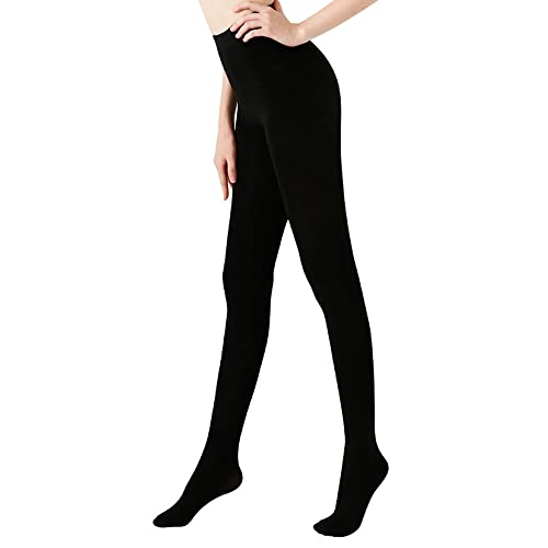 WQEPYY Collant Polaire Femme Collant Doublé Polaire Translucide Slim Extensible Collant Jambes Minceur Faux Translucide Chaud Toison Collant Faux Translucide Leggings Extensible Pantalons (280D) Cover